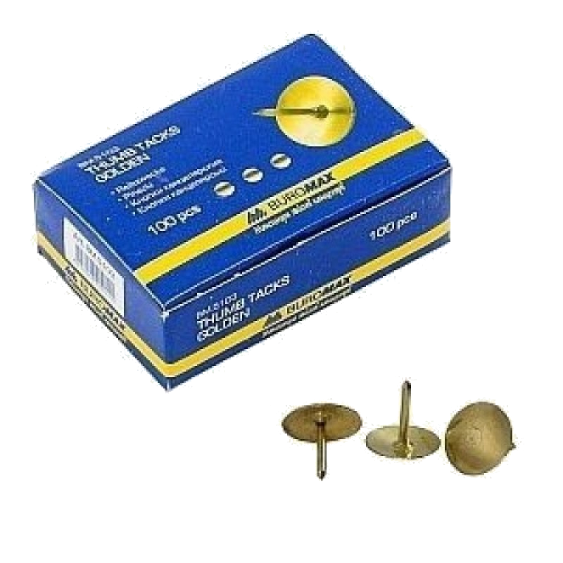 Кнопки BUROMAX (BM.5103) металеві, 100шт.